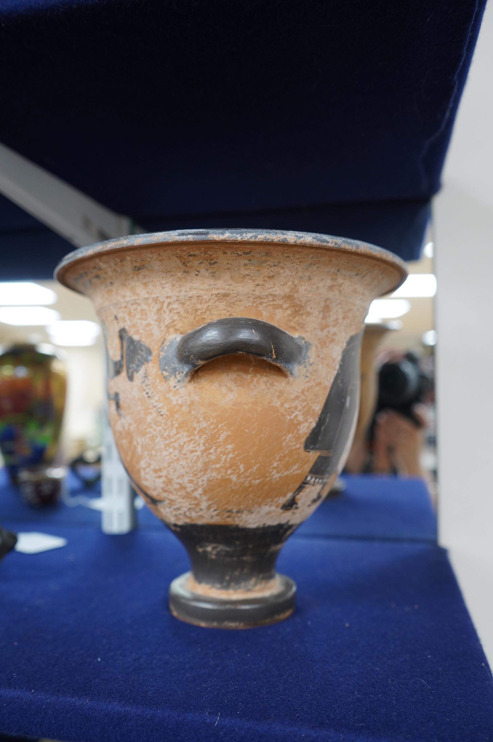 An Ancient Greek? bell krater, 21cm high. Condition - fair to good